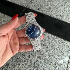 Michael Kors Lennox Three-Hand Stainless Steel Watch MK6990